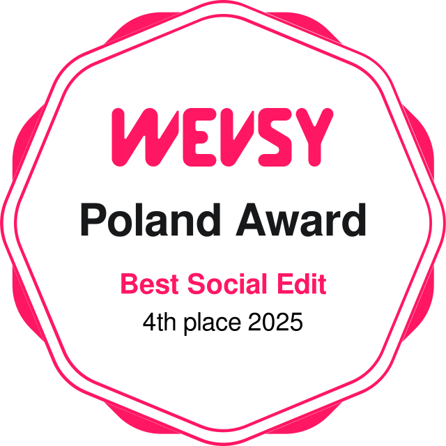 WEVSY Poland Award — Best Social Edit, 4th place 2025